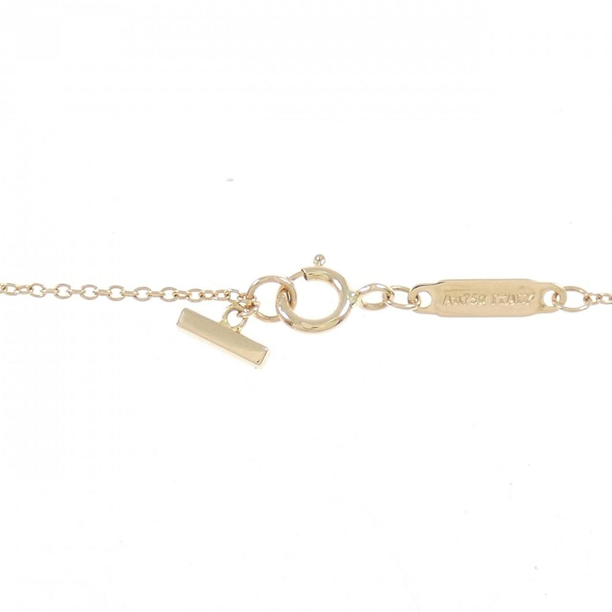 T Smile Mini Pendant Necklace 18K Rose Gold