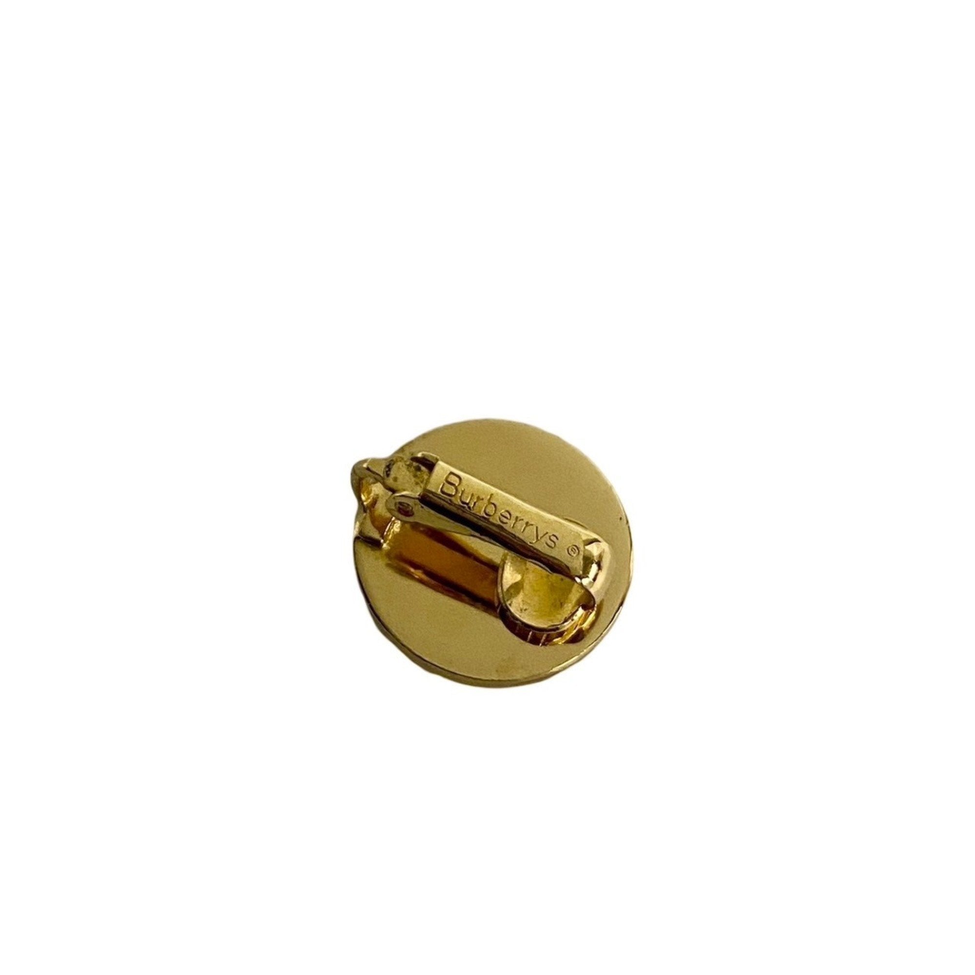 Earrings Logo Gold-Tone Metal