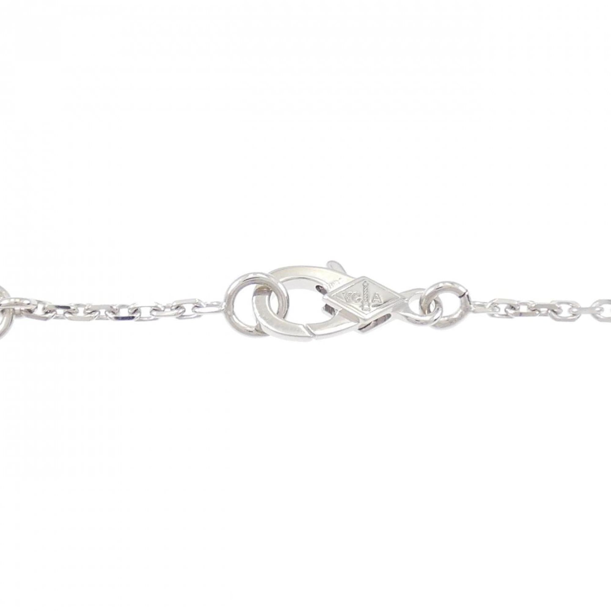 Lotus Bracelet 18K White Gold with Diamond Mini