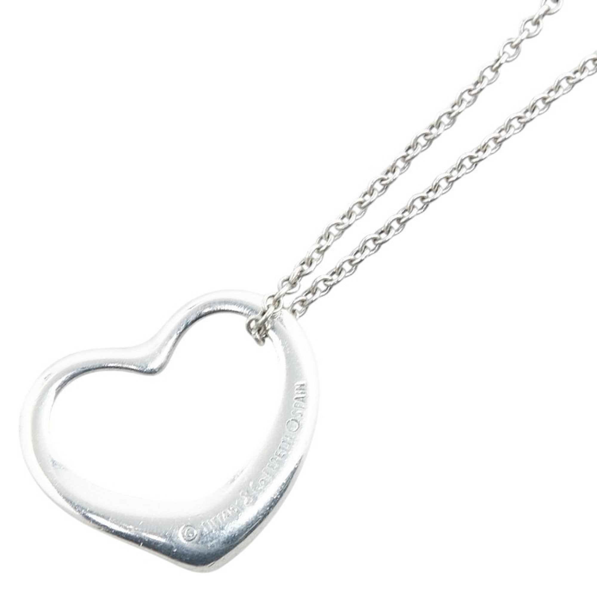 Heart Pendant Necklace Sterling Silver