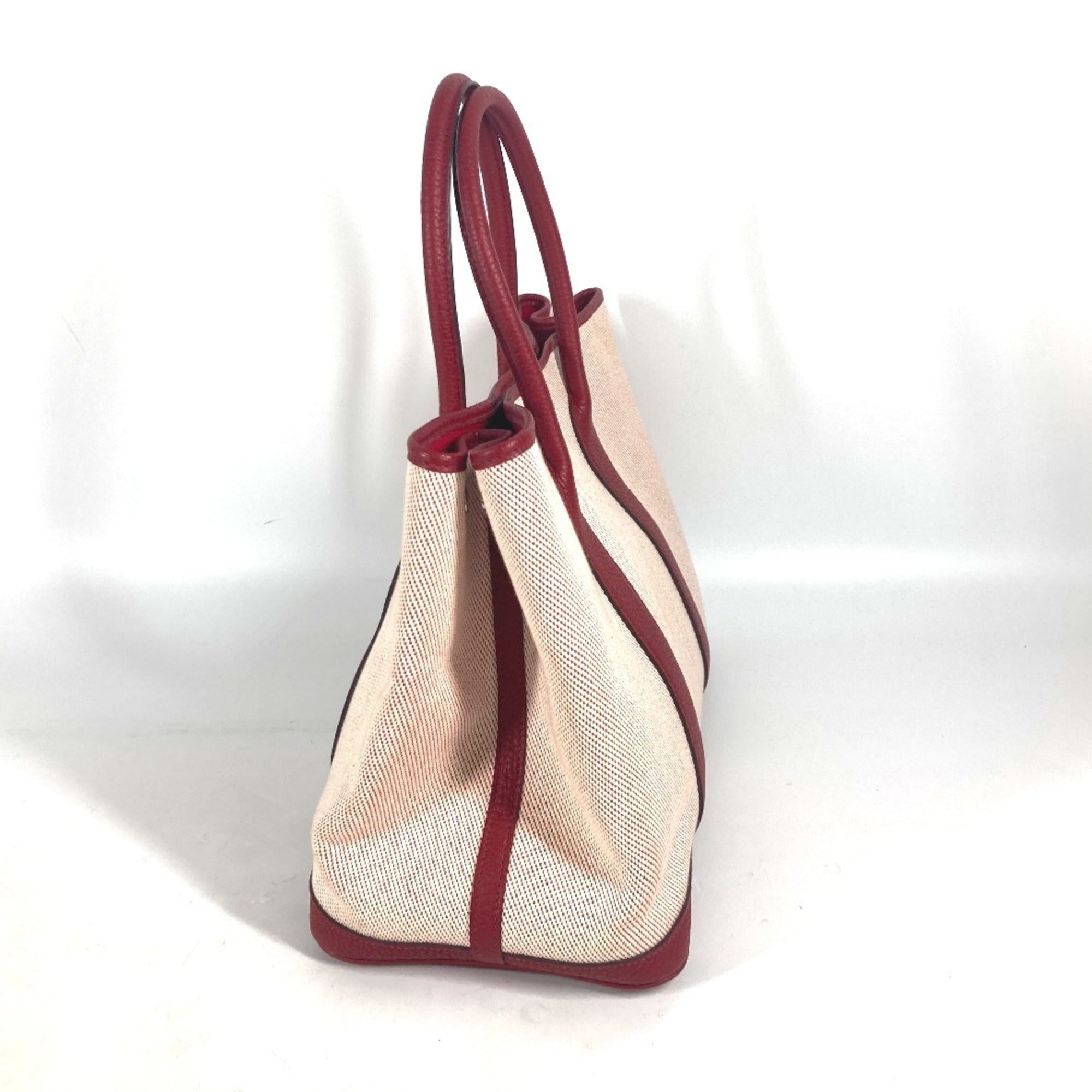 Garden Party Tote Toile and Leather 30