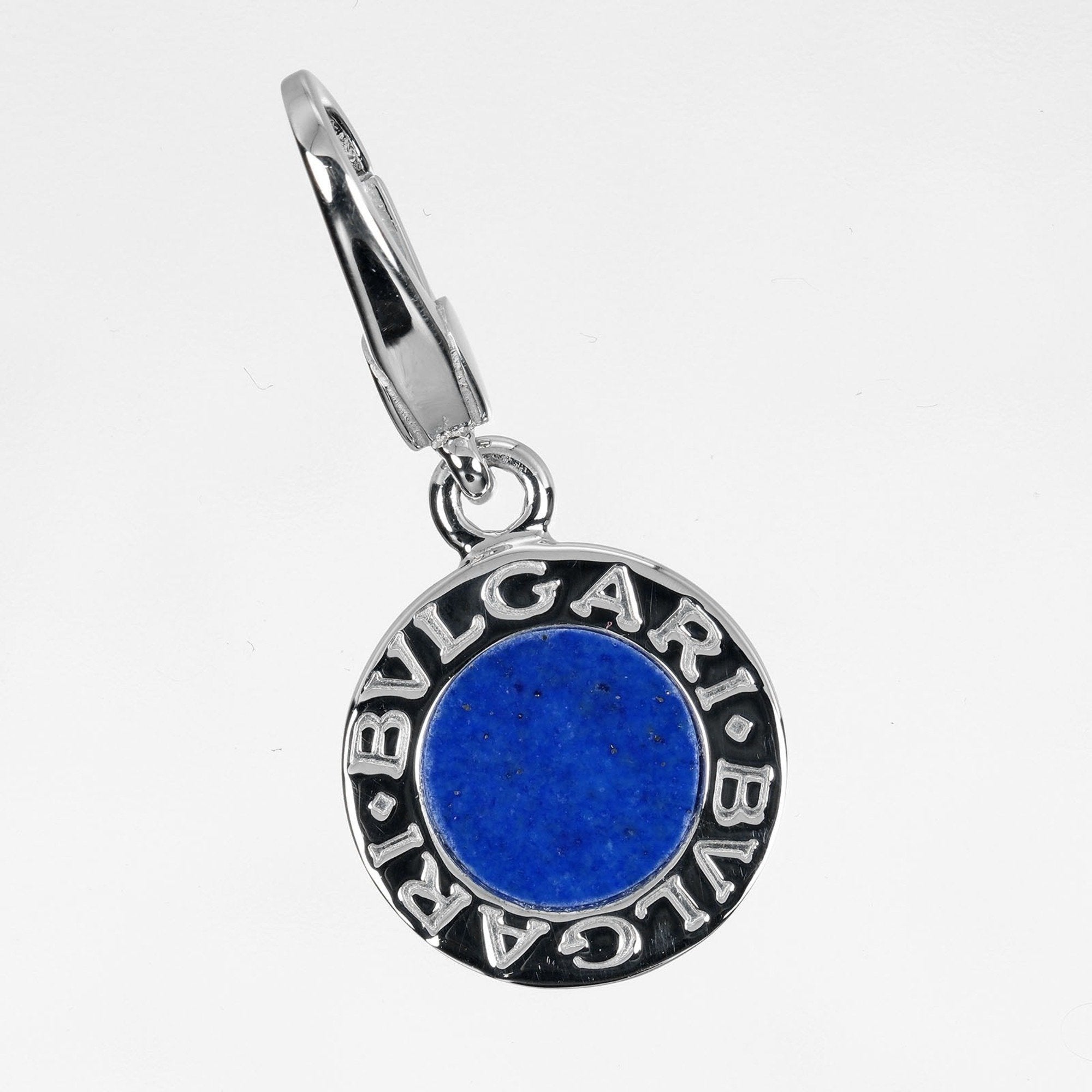 Pendant Necklace 18K White Gold With Lapis Lazuli