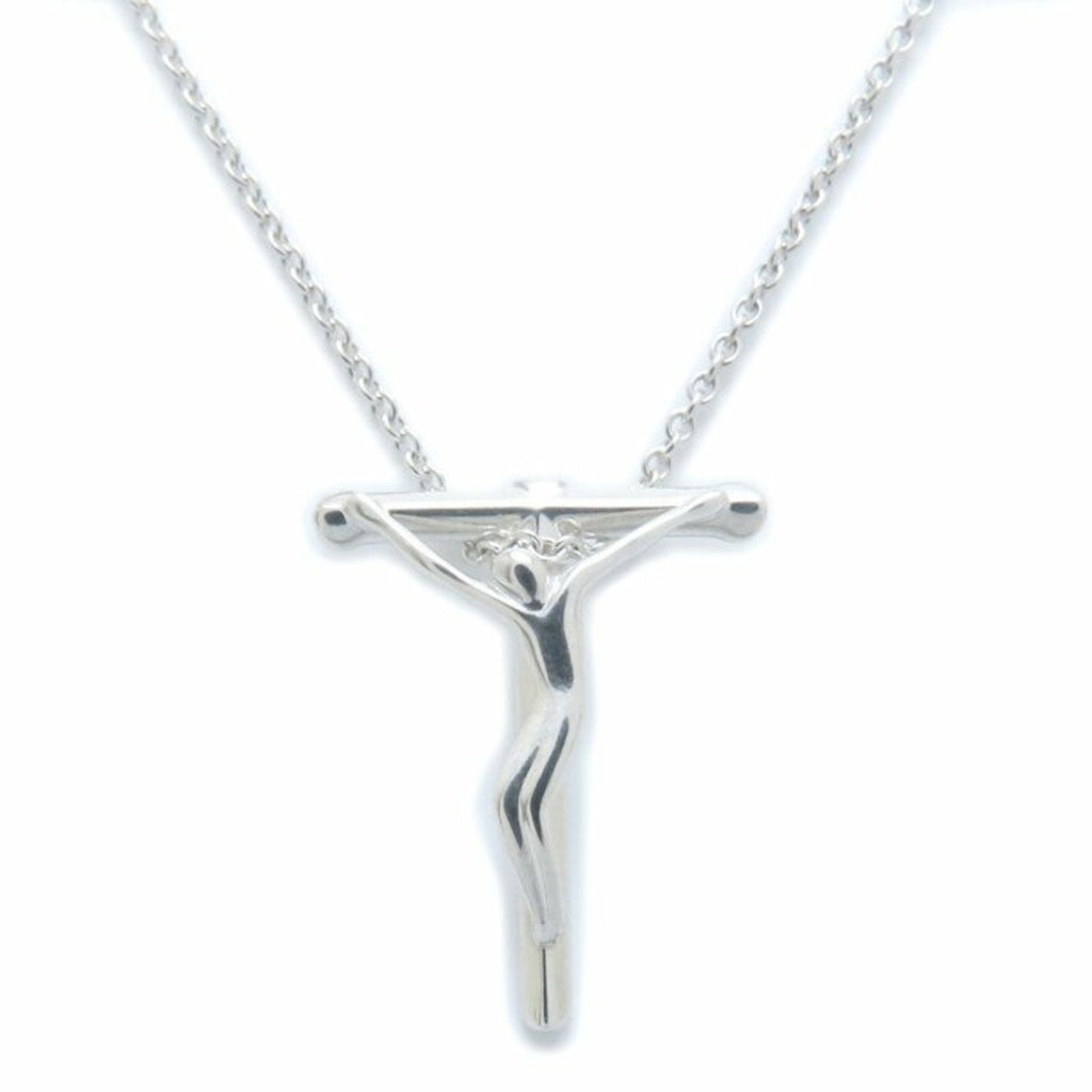 Crucifix Pendant Necklace Sterling Silver