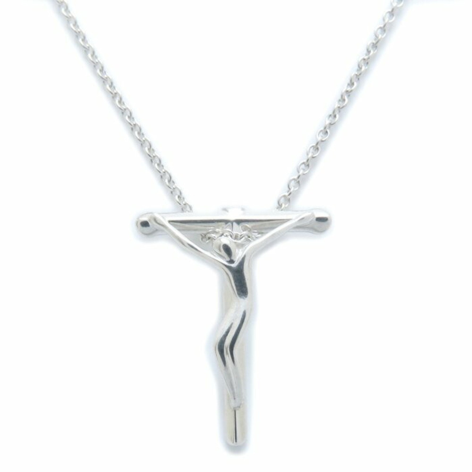 Crucifix Pendant Necklace Sterling Silver