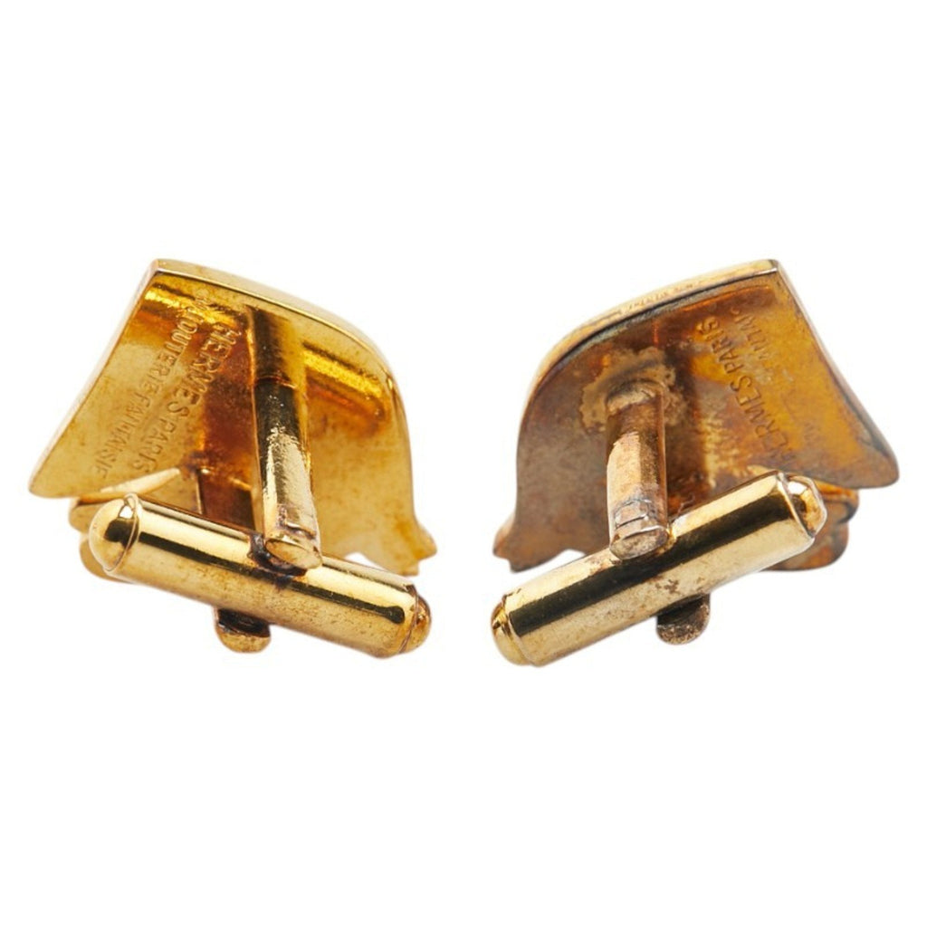 Cheval Horse Cufflinks Gold Plated Bracelet