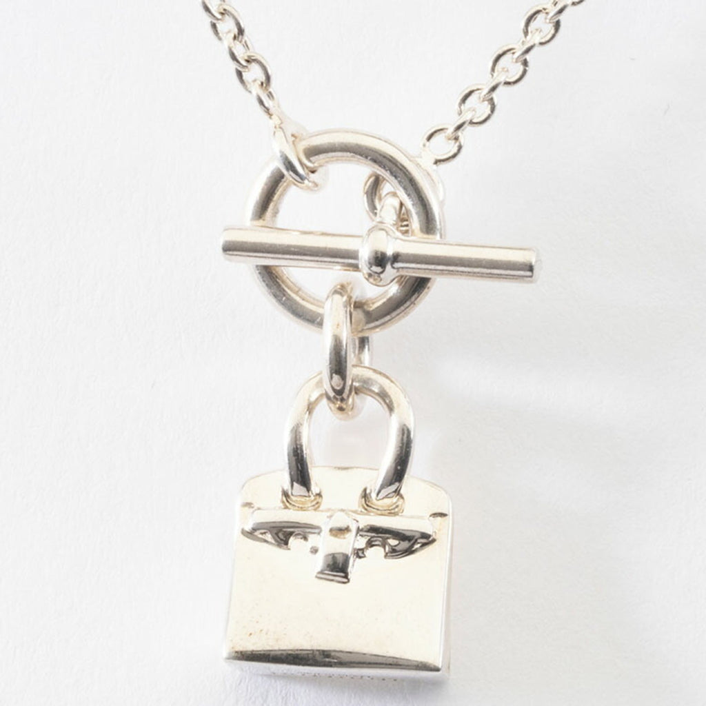 Birkin Amulet Pendant Necklace Sterling Silver