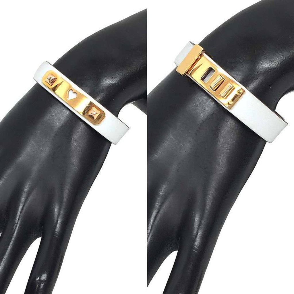 Charm Bracelet Swift Leather Off-White