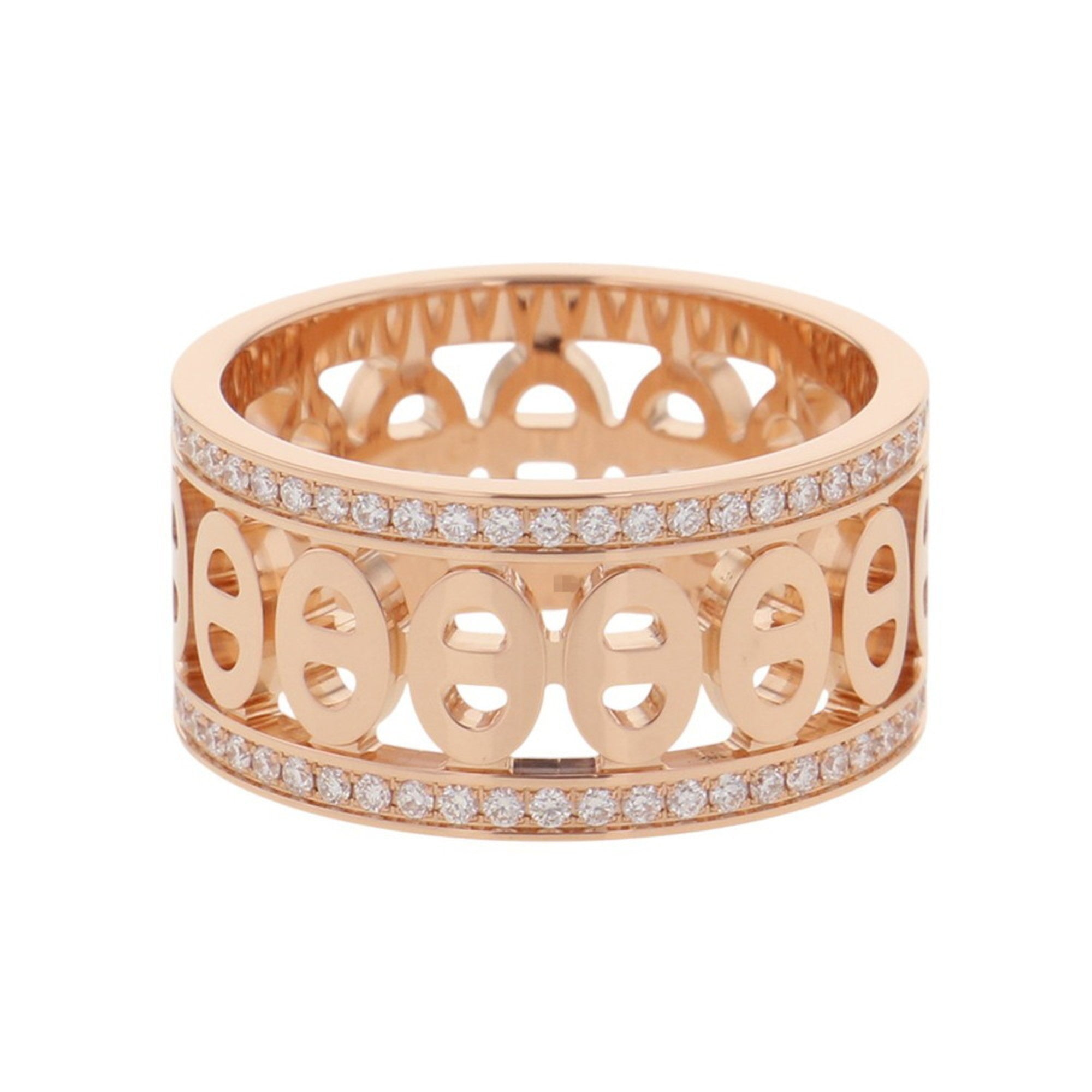 Chaine d'Ancre Divine Ring 18K Rose Gold Mini with Diamond