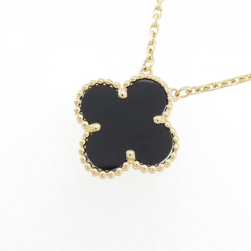 Vintage Alhambra Pendant Necklace 18K Yellow Gold