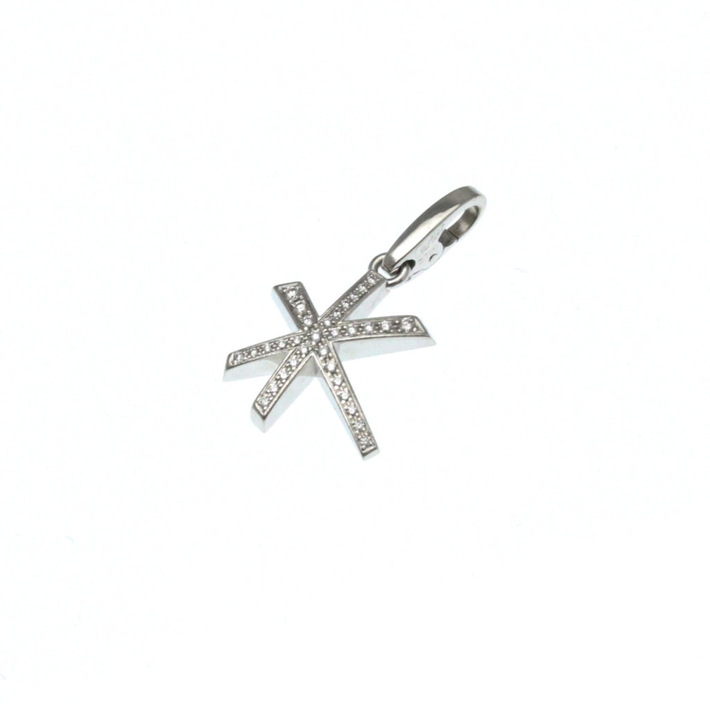 Pendant Necklace 18K White Gold with Diamond