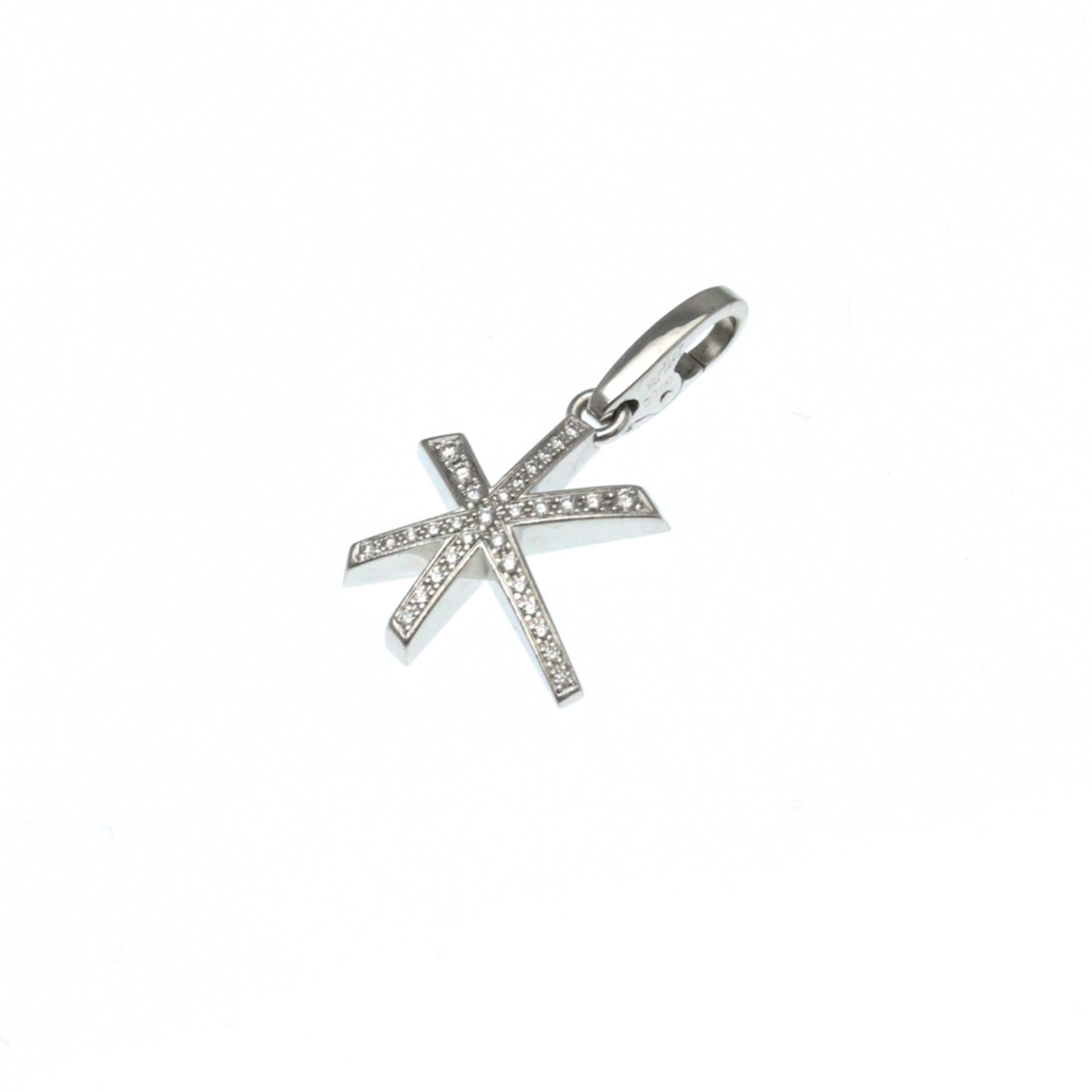 Pendant Necklace 18K White Gold with Diamond