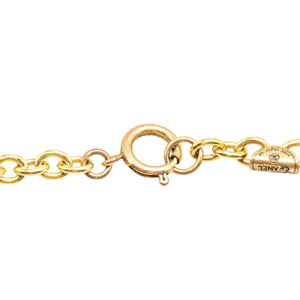 CC Logo Chain Pendant Necklace Metal