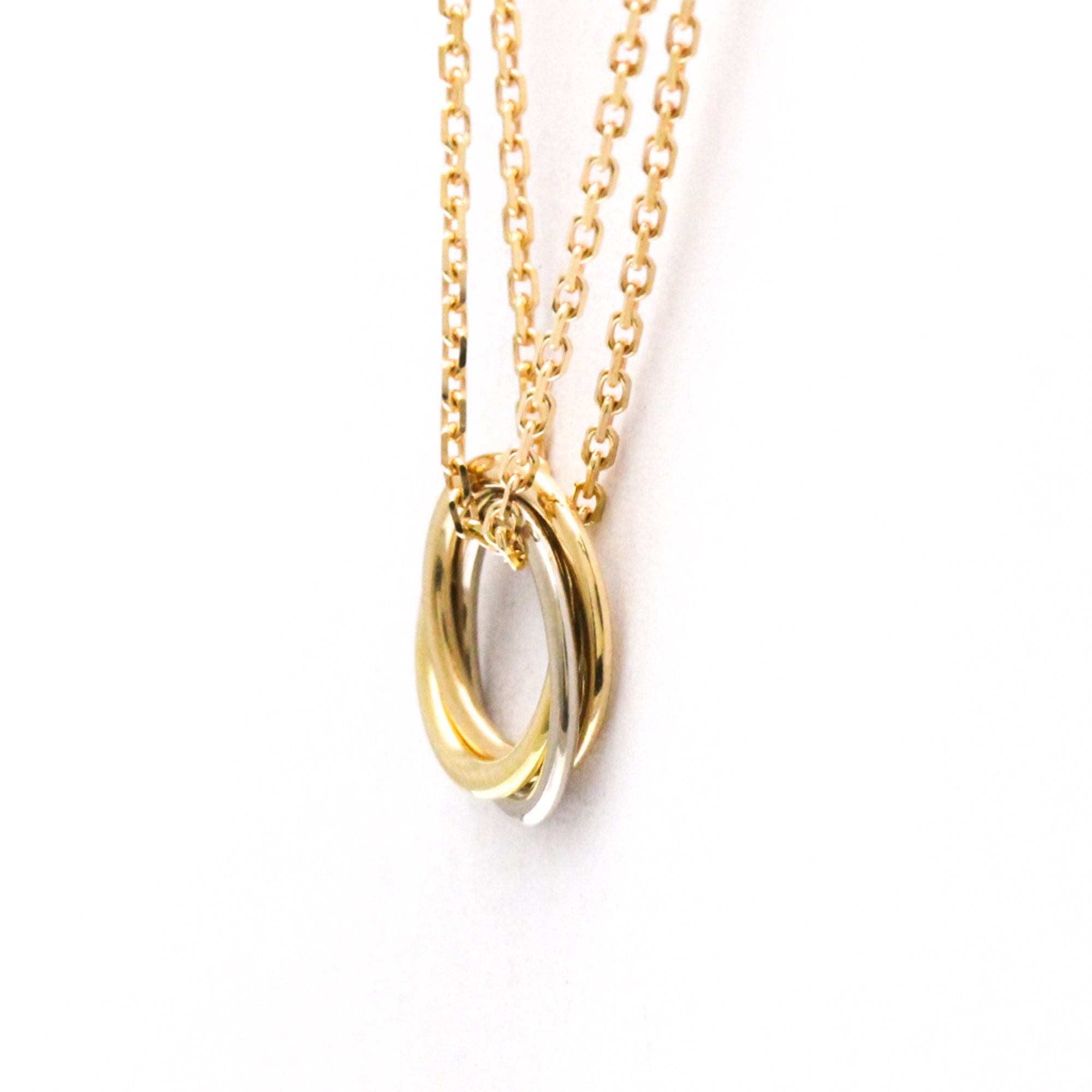 Trinity Pendant Necklace 18K Tricolor Gold