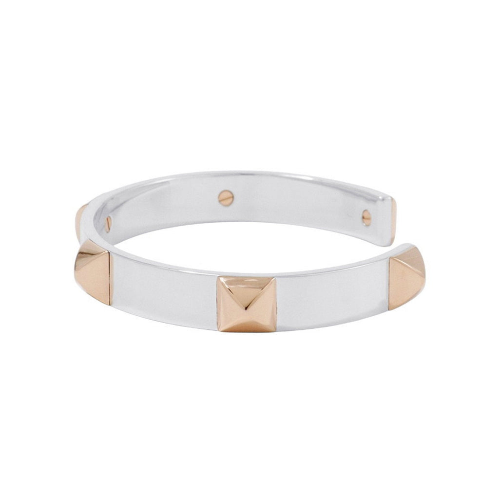 Clous Bracelet 18K Rose Gold and Sterling Silver