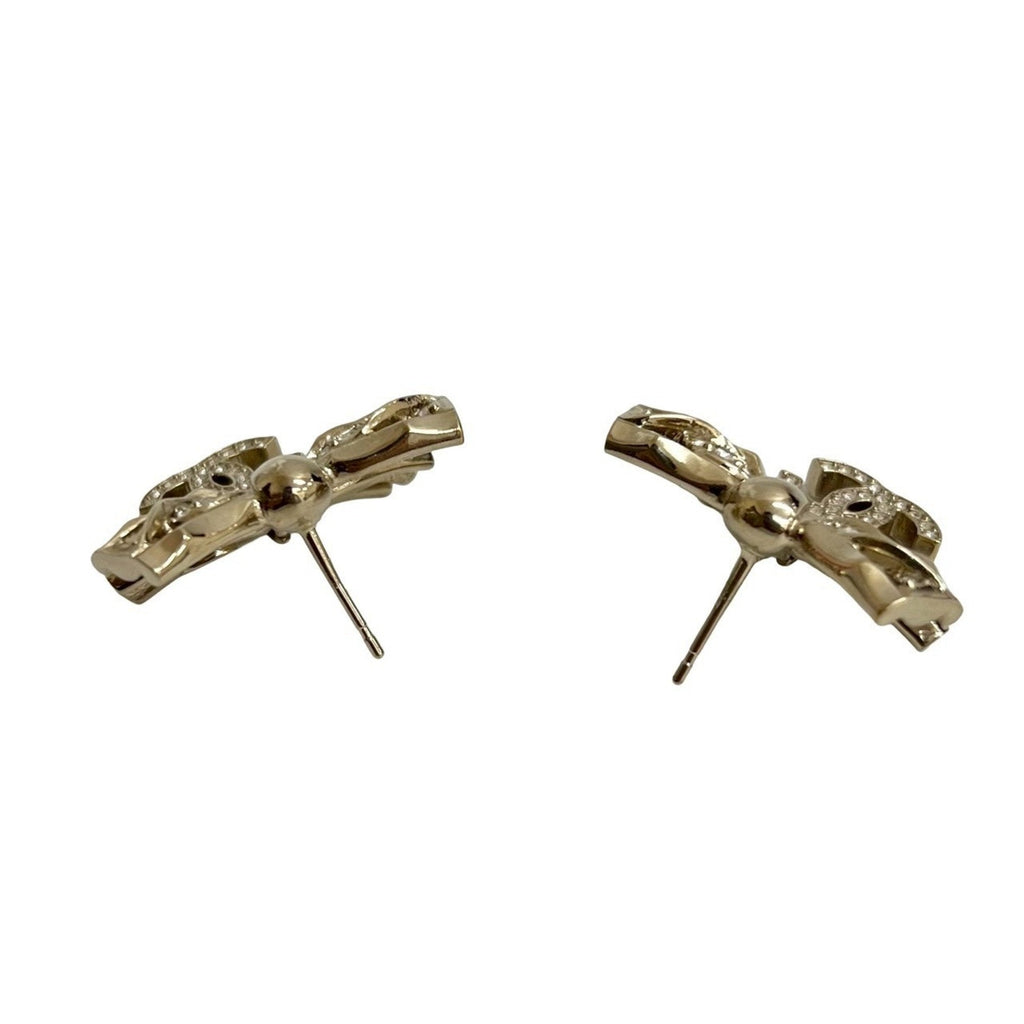CC Logo Earrings Gold-Tone Metal Gold-Tone Metal