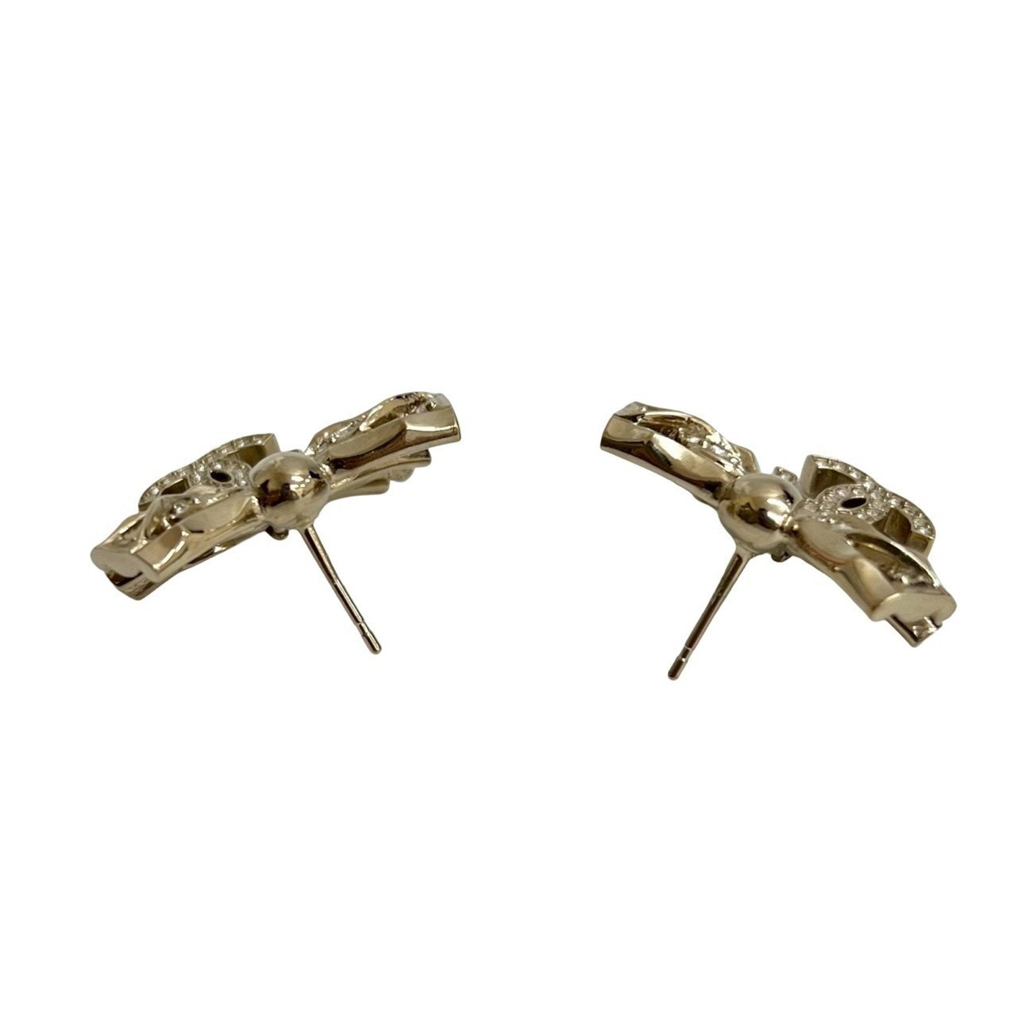 CC Logo Earrings Gold-Tone Metal Gold-Tone Metal