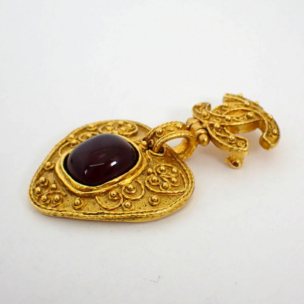Brooch With Colored Stone