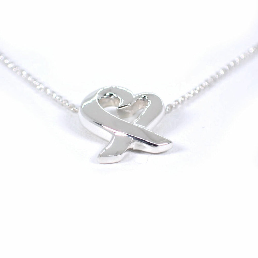 Loving Heart Pendant Necklace Sterling Silver