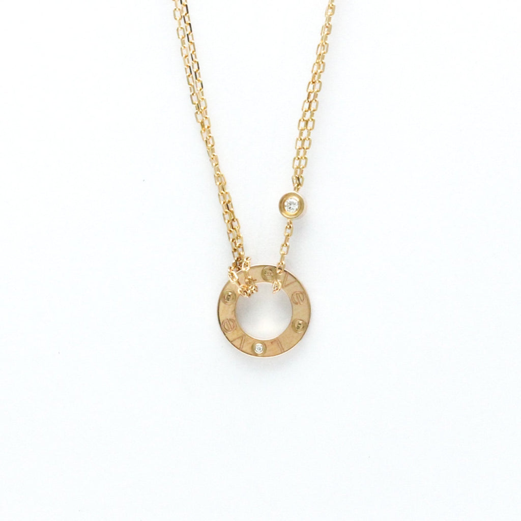 Pendant Necklace 18K Rose Gold with Diamond