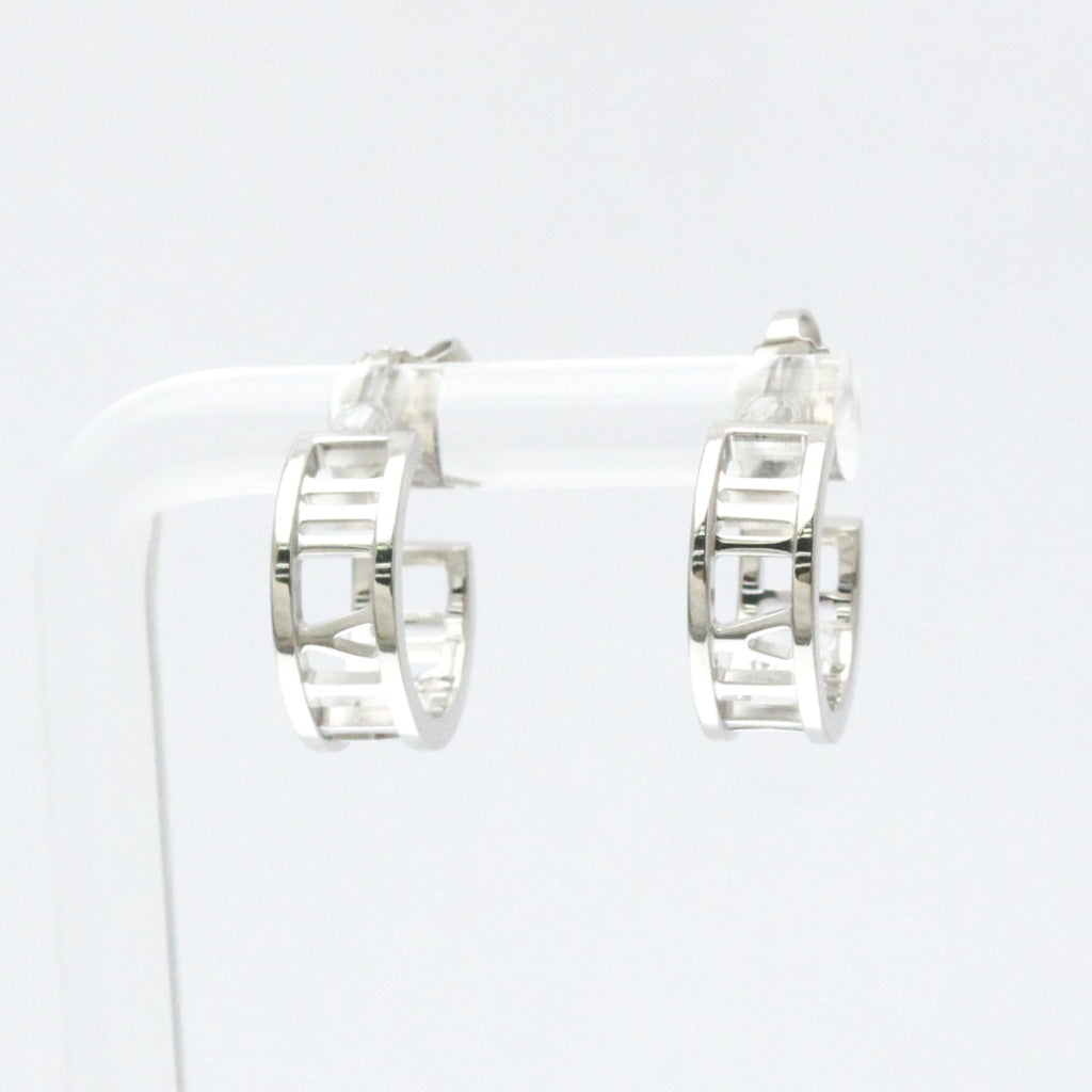 Atlas Earrings Sterling Silver with 18K White Gold 18K White Gold