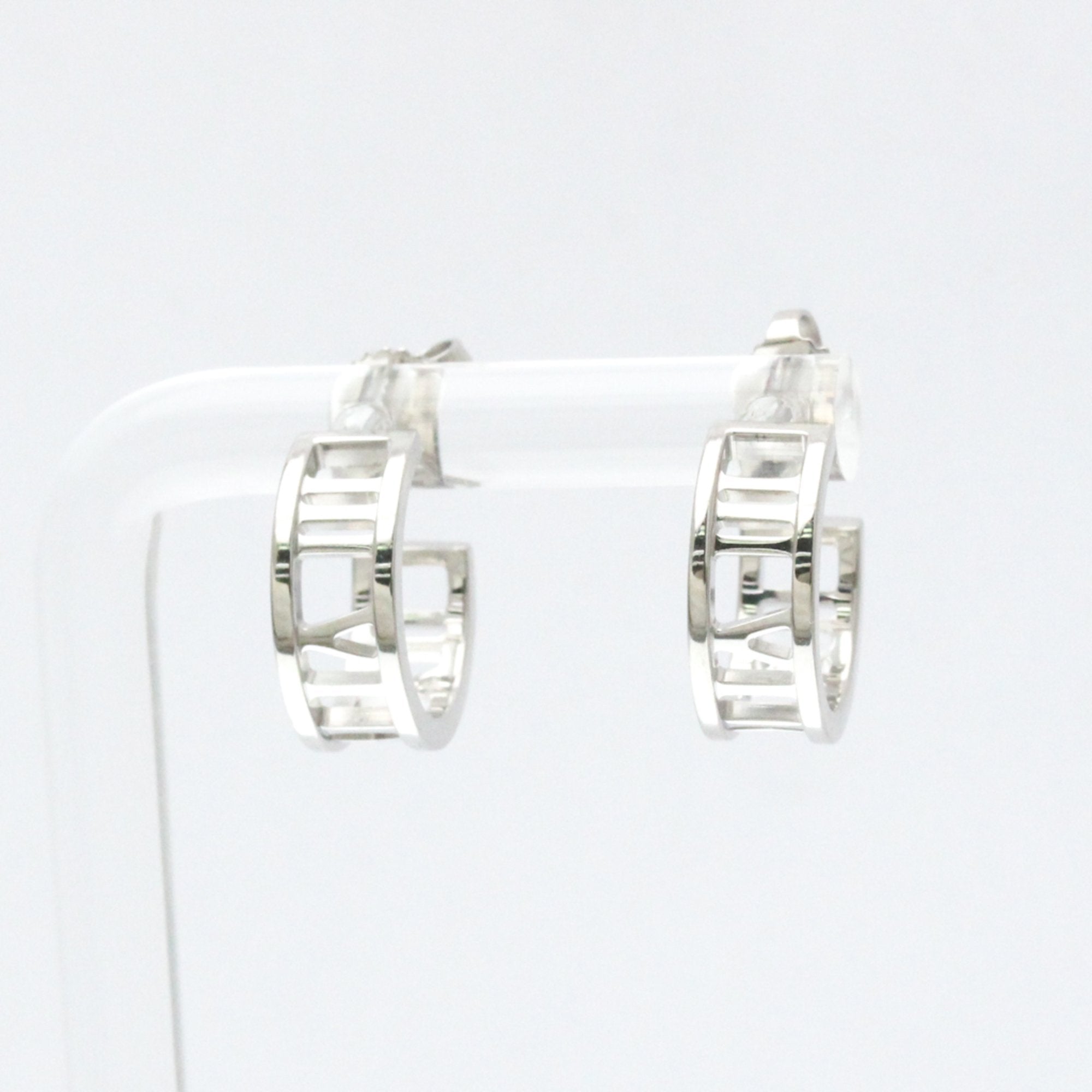 Atlas Earrings Sterling Silver with 18K White Gold 18K White Gold