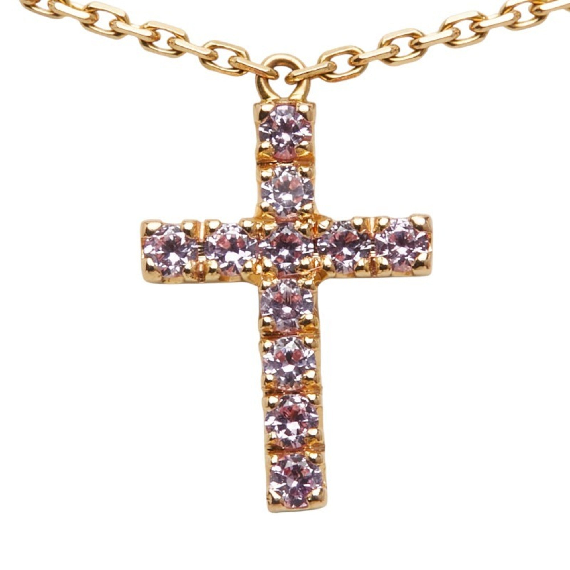 Pendant Necklace 18K Rose Gold with Sapphire