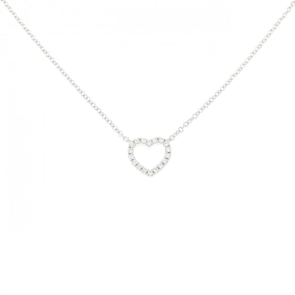 Pendant Necklace 18K White Gold Mini With Diamond