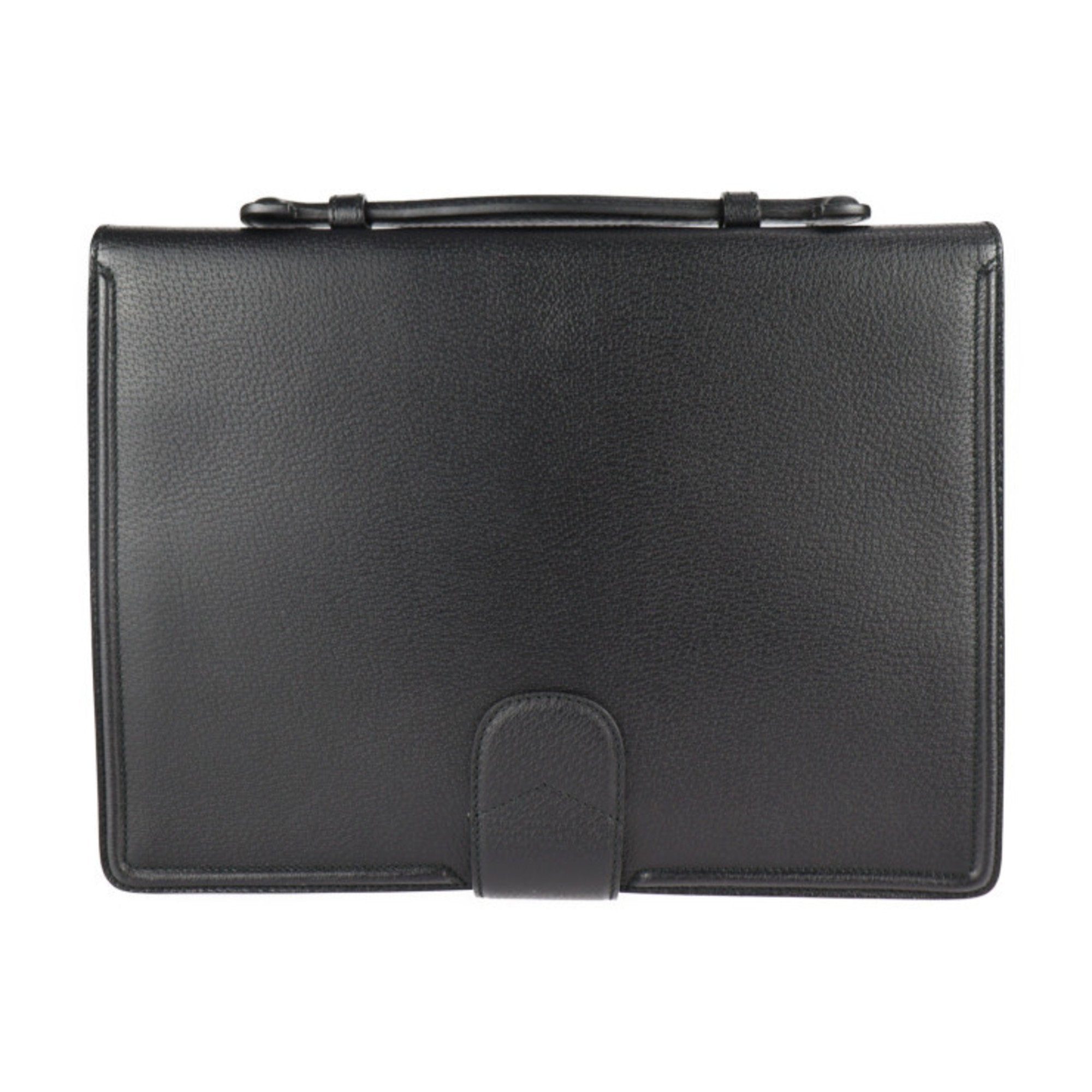 Animalier Lock Flap Briefcase Leather