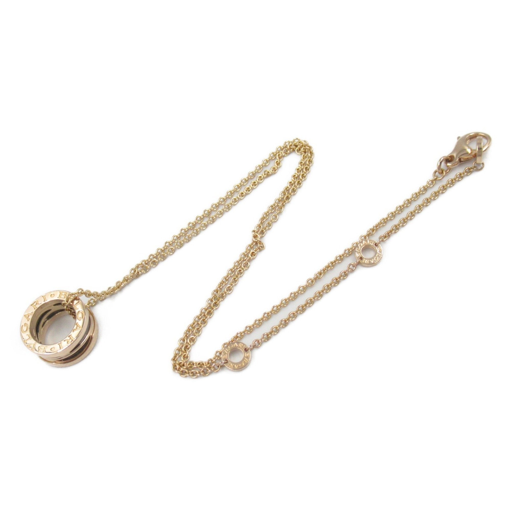 B.Zero1 Pendant Necklace Ceramic and 18K Rose Gold