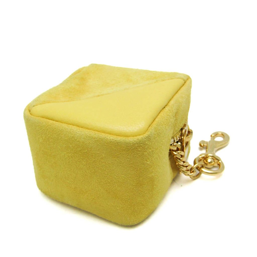 Handbag Charm Leather Yellow