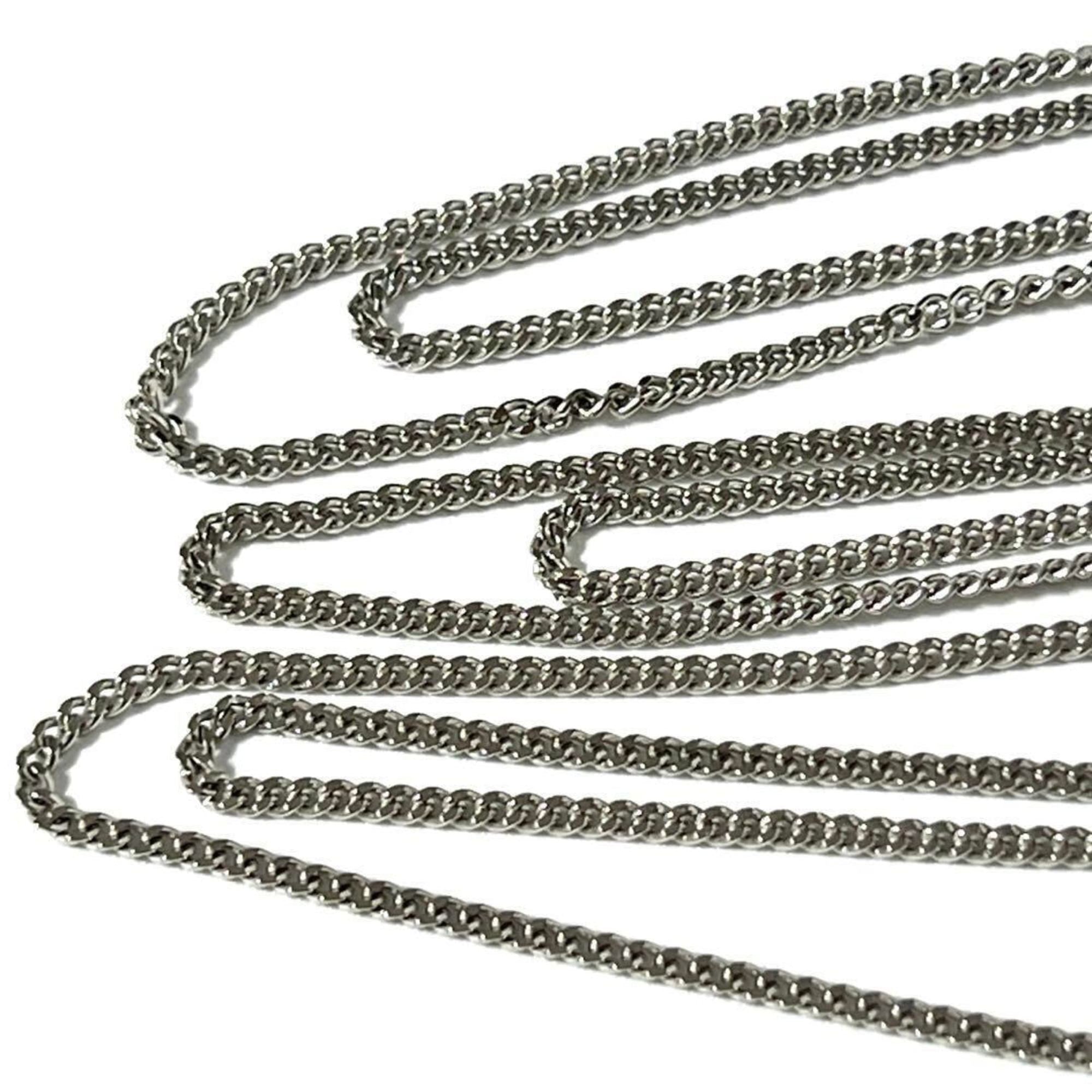 Anagram Sautoir Pendant Necklace Sterling Silver