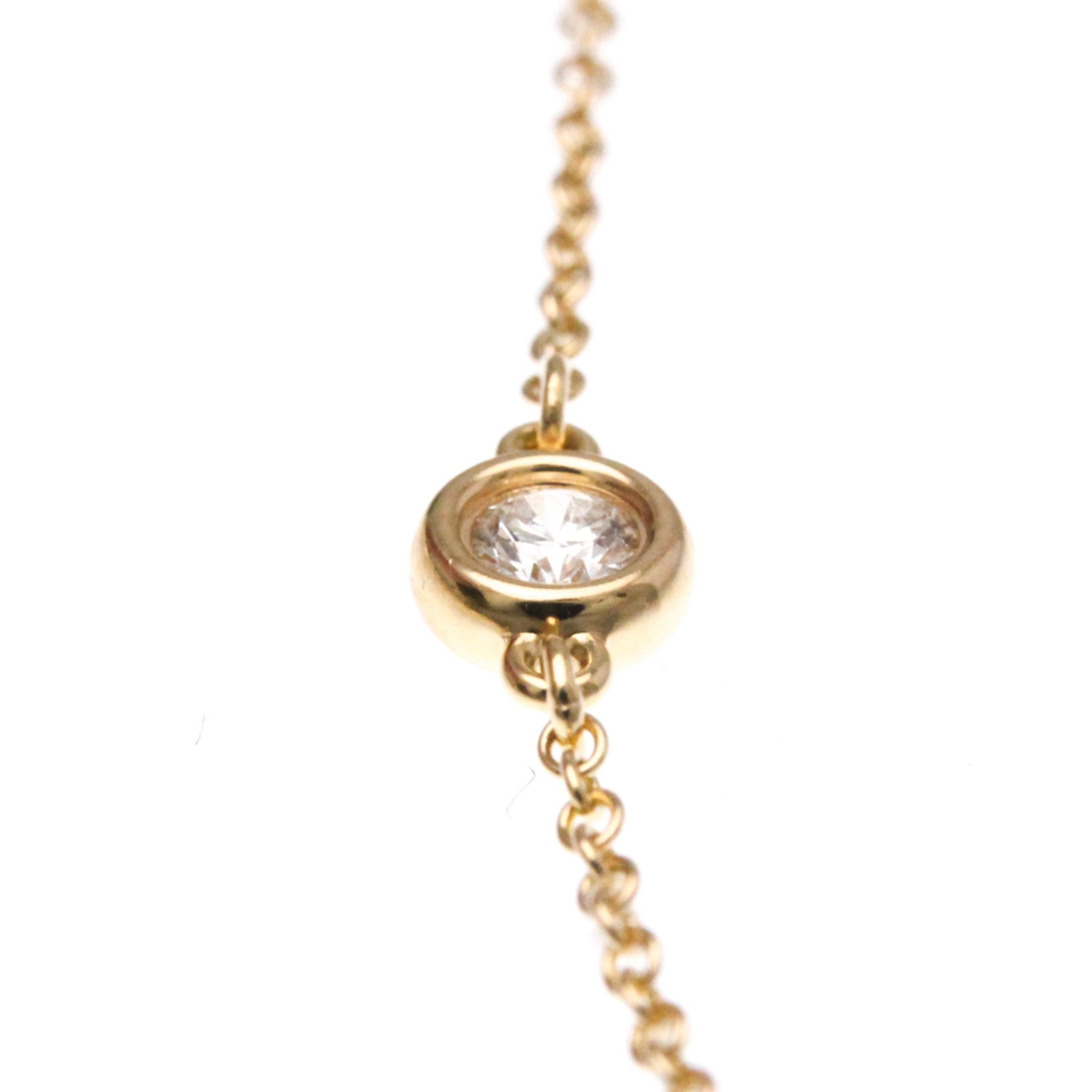 Elsa Peretti Diamonds By The Yard Pendant Necklace 18K Rose Gold and Diamond