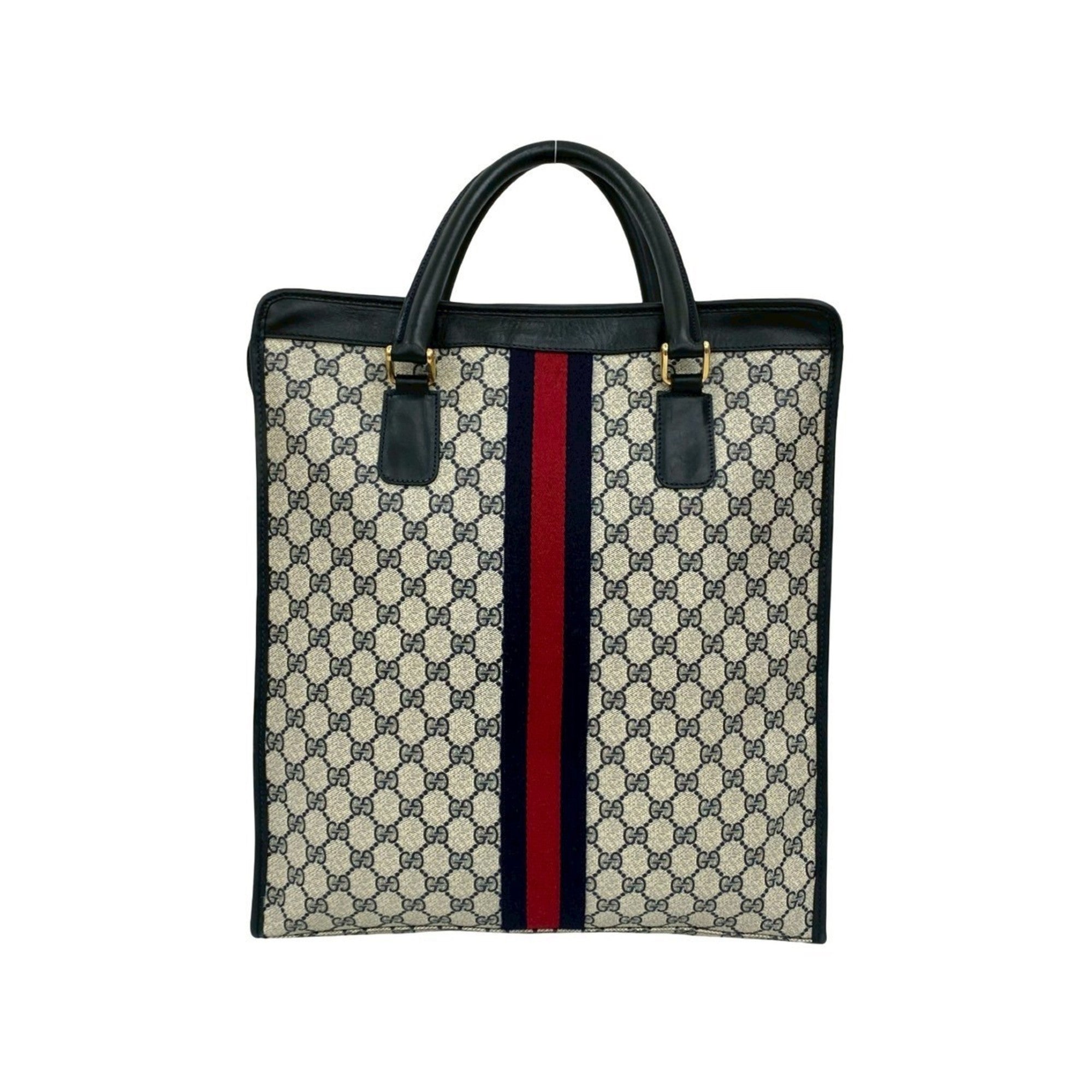 Animalier Web Top Handle Tote GG Coated Canvas Large