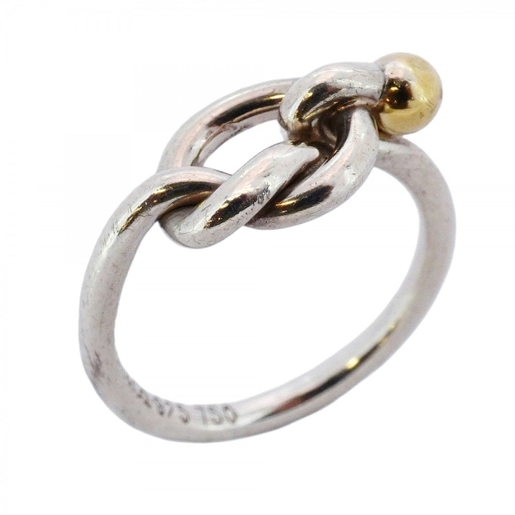 Hook & Eye Ring 18K Yellow Gold and Sterling Silver
