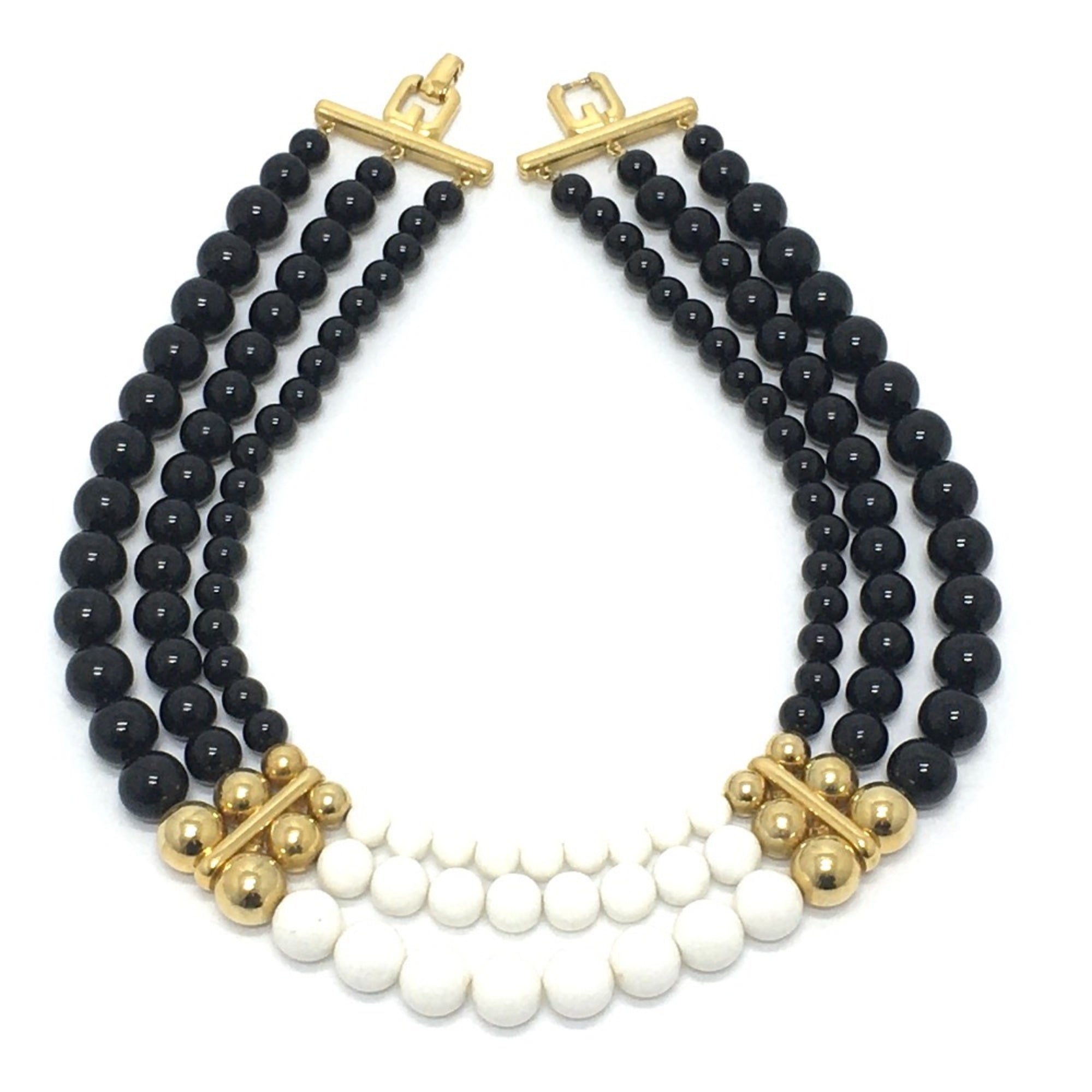 3 Stations Necklace Gold