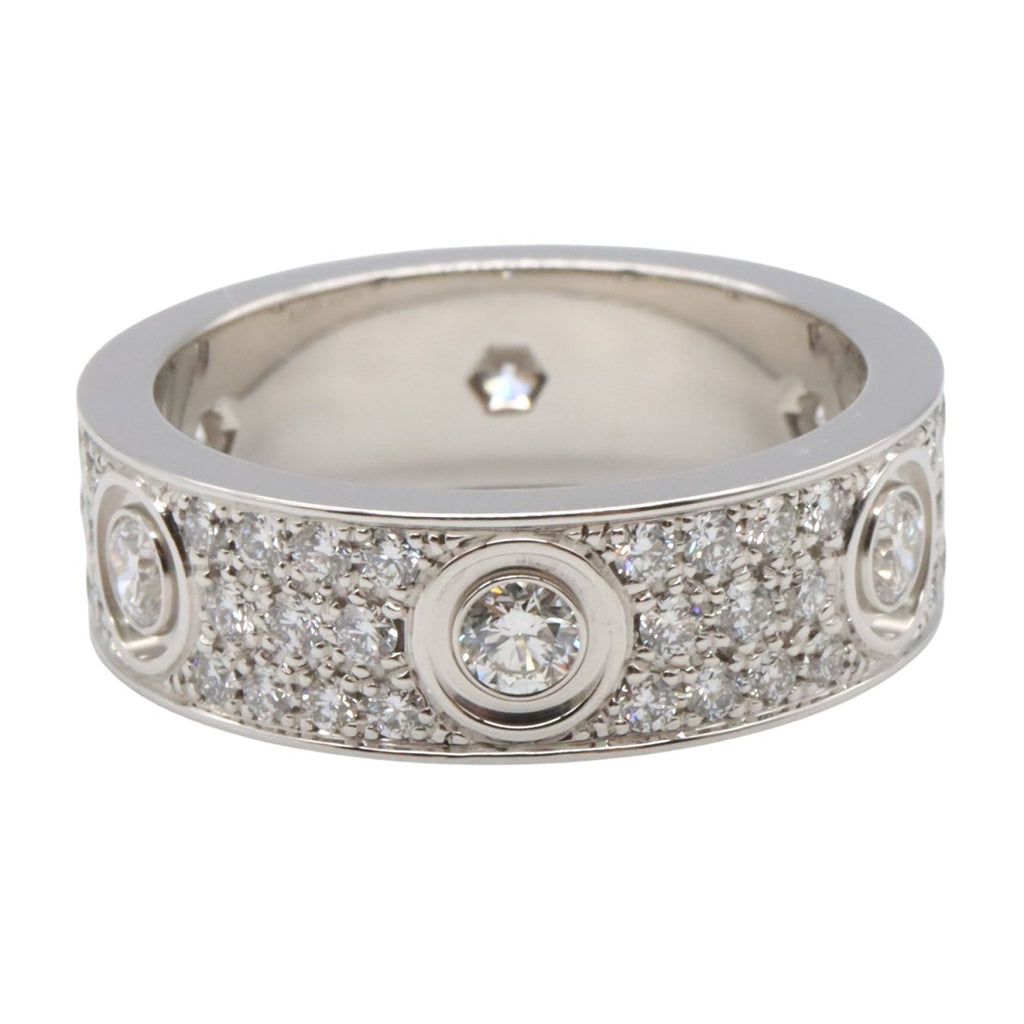 Love Ring 18K White Gold with Diamond