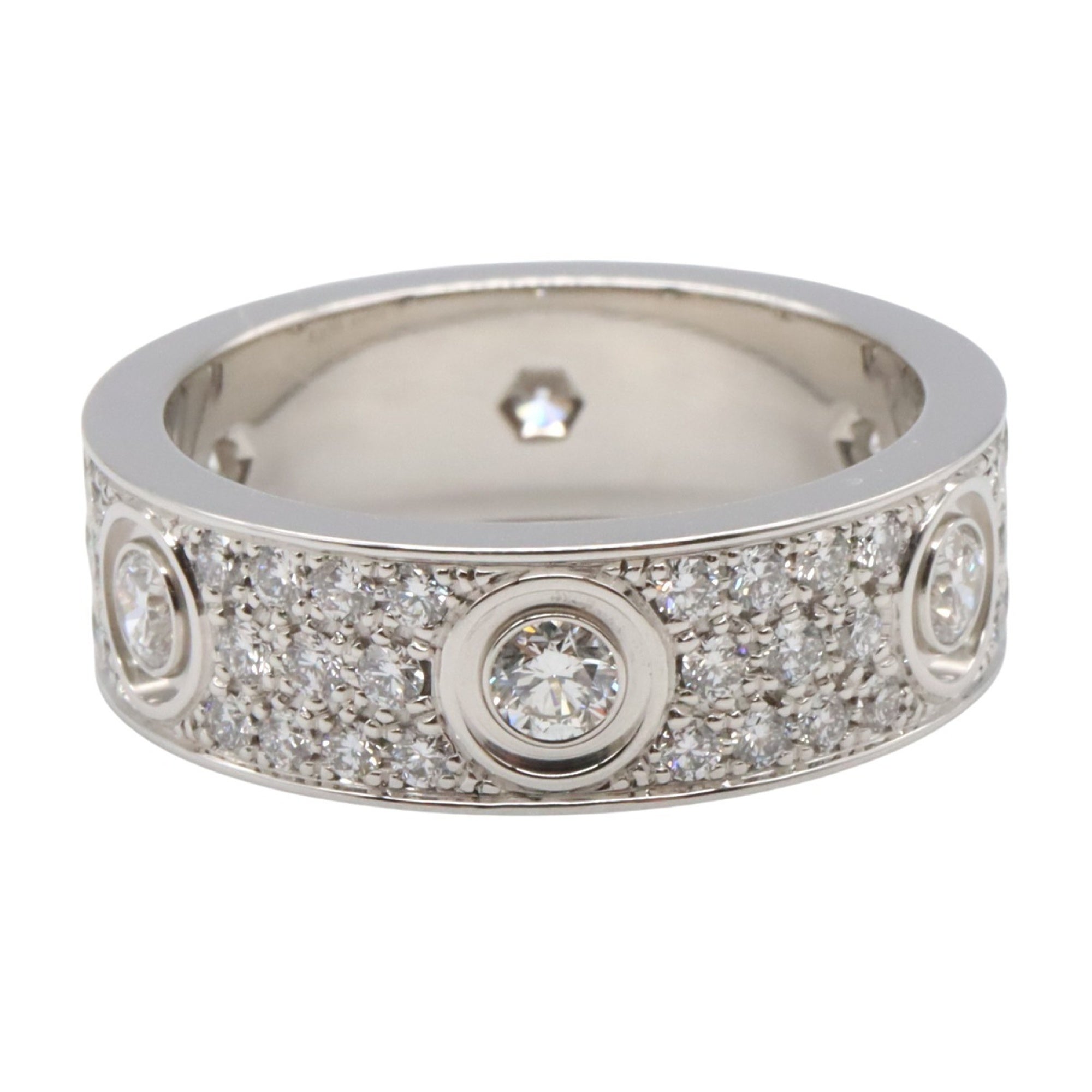 Love Ring 18K White Gold with Diamond