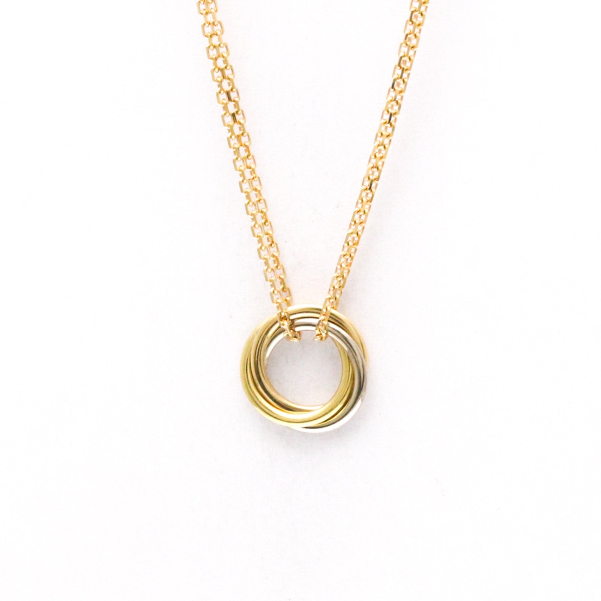 Trinity Pendant Necklace 18K Tricolor Gold