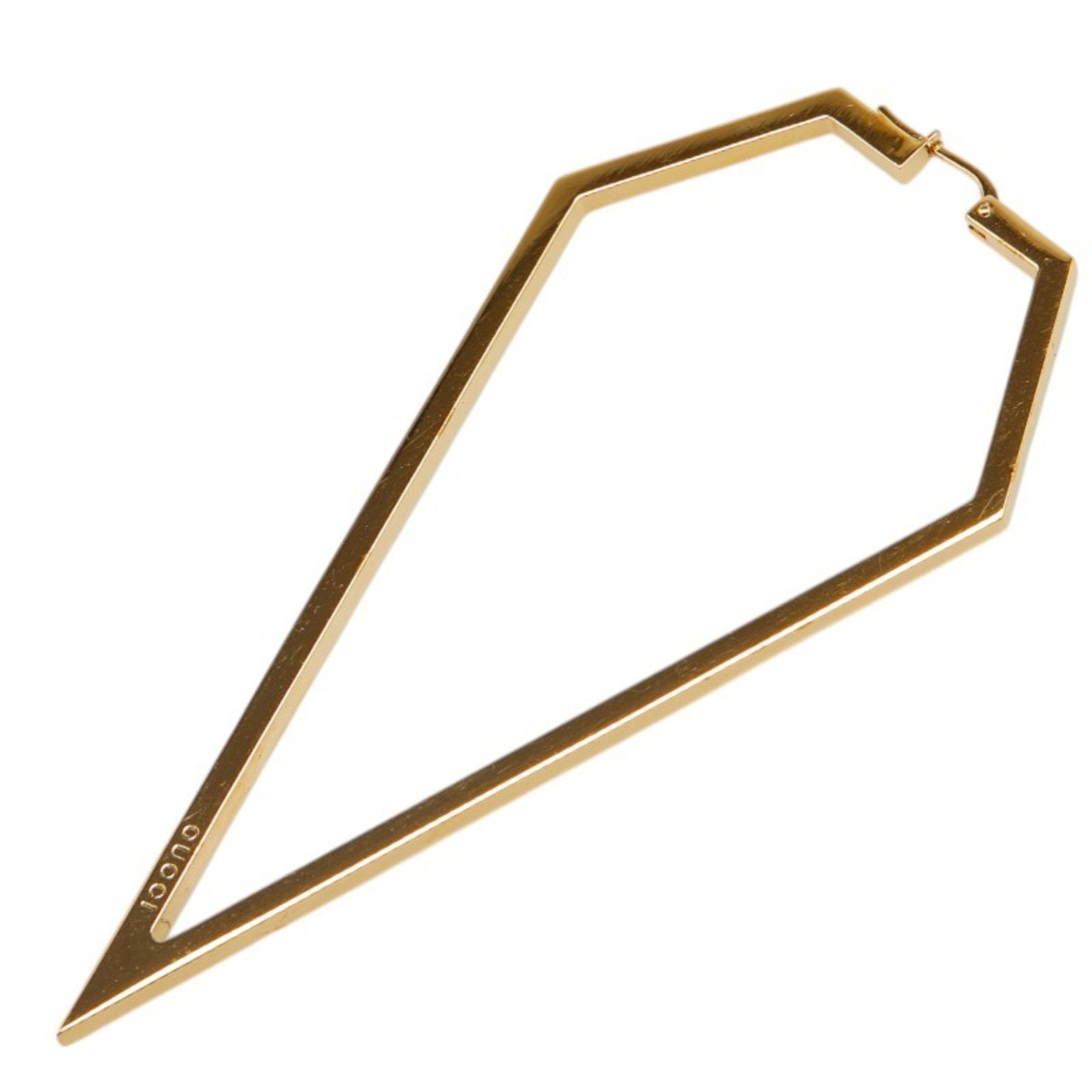 Single Earring Gold-Tone Metal