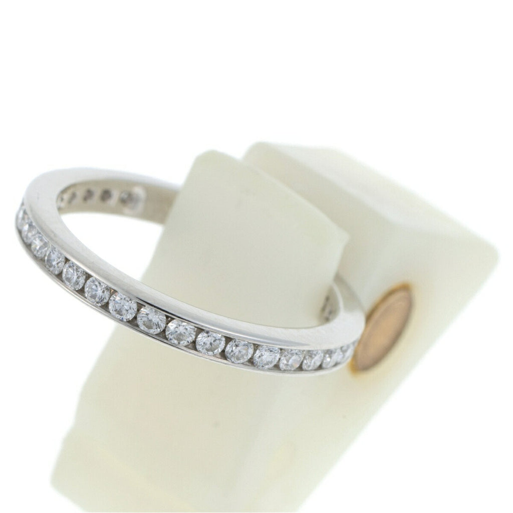 Full Circle Ring Platinum with Diamonds