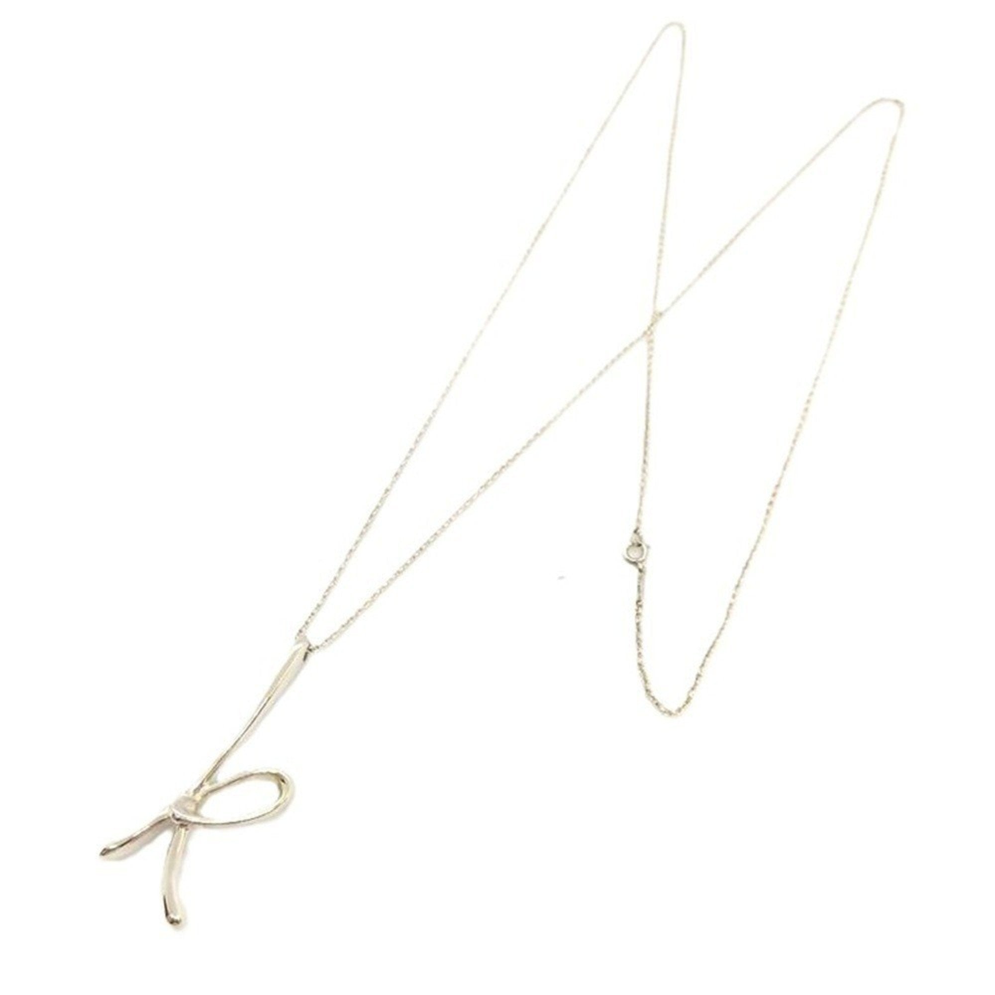 Elsa Peretti Pendant Necklace Sterling Silver 48.1mm