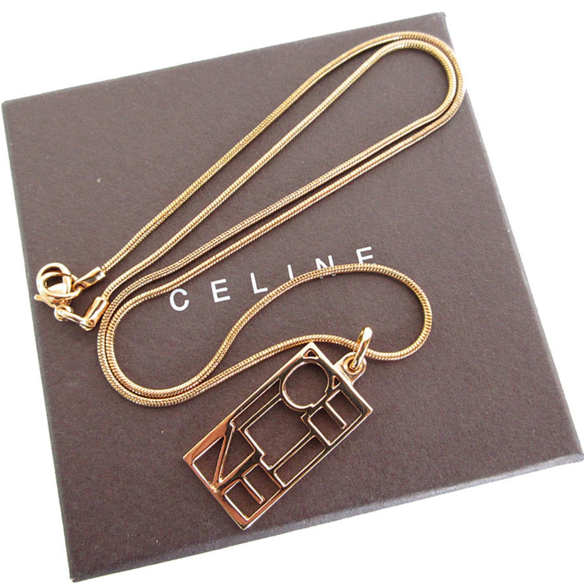 Pendant Necklace Metal Pink Gold
