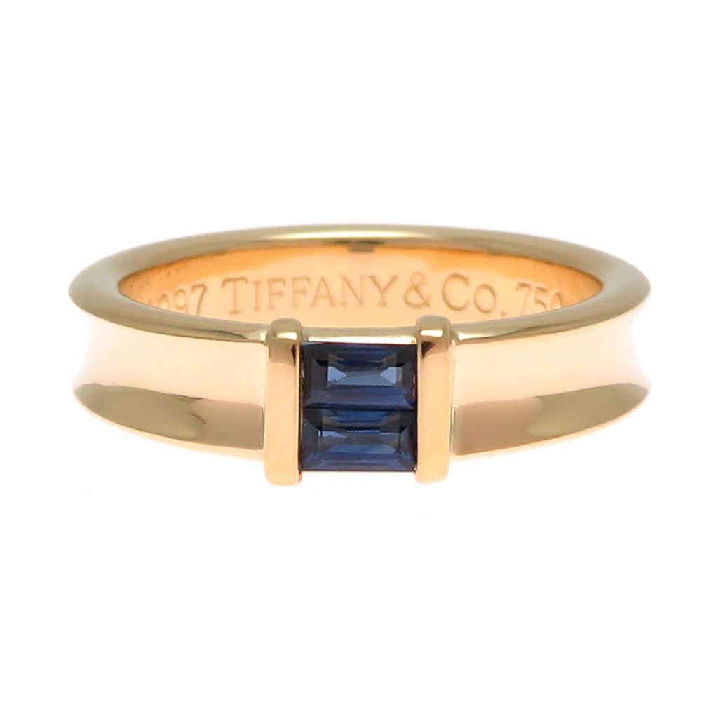 Stacking Ring 18K Yellow Gold with Sapphire