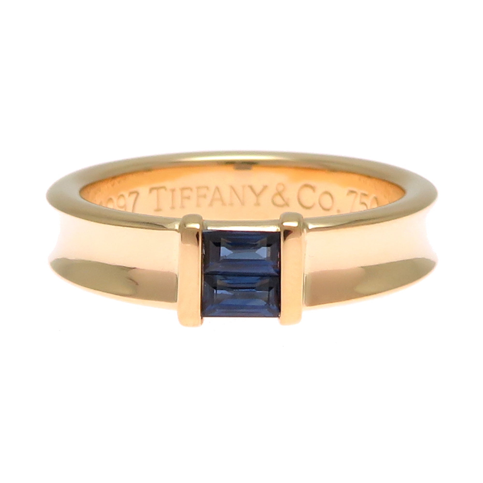 Stacking Ring 18K Yellow Gold with Sapphire