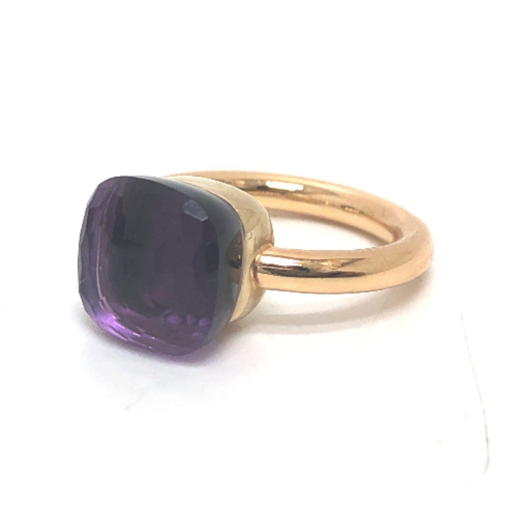 Nude Classic Ring 18K Yellow Gold with Amethyst