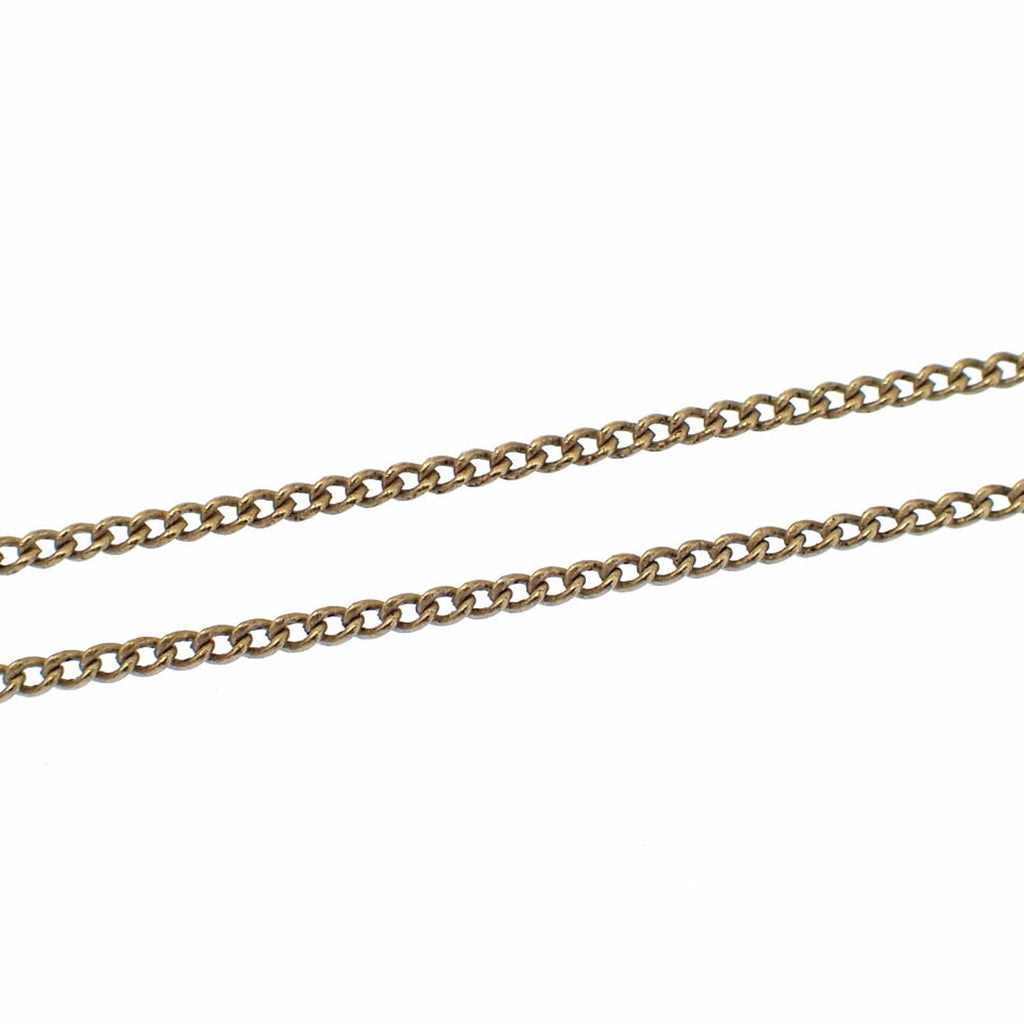 CC Logo Pendant Necklace Gold-Tone Metal