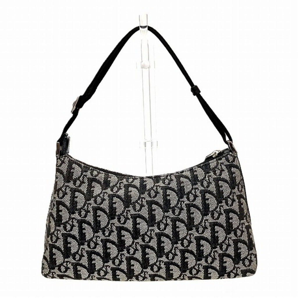 Vintage Trotter Pochette Shoulder Bag Diorissimo Canvas Small