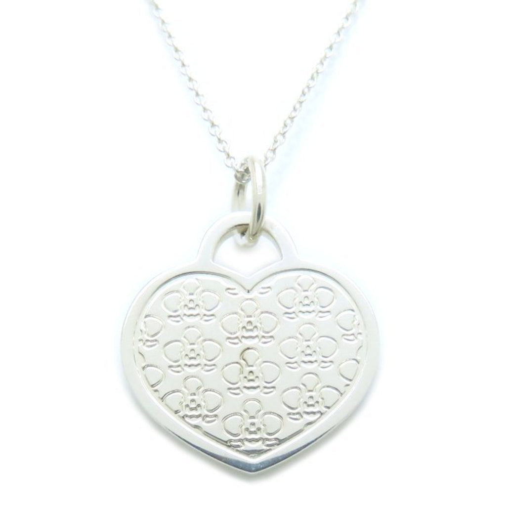 Heart Pendant Necklace Sterling Silver