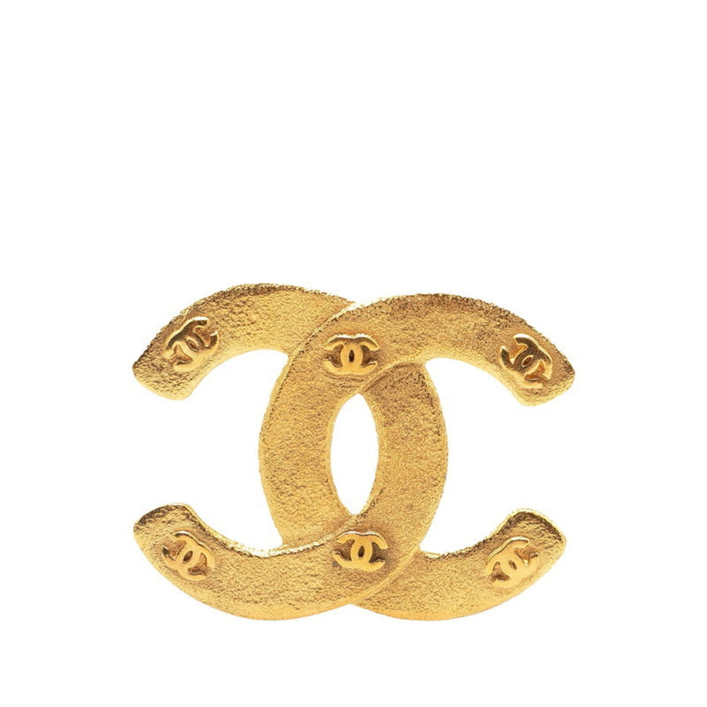 CC Logo Brooch Metal