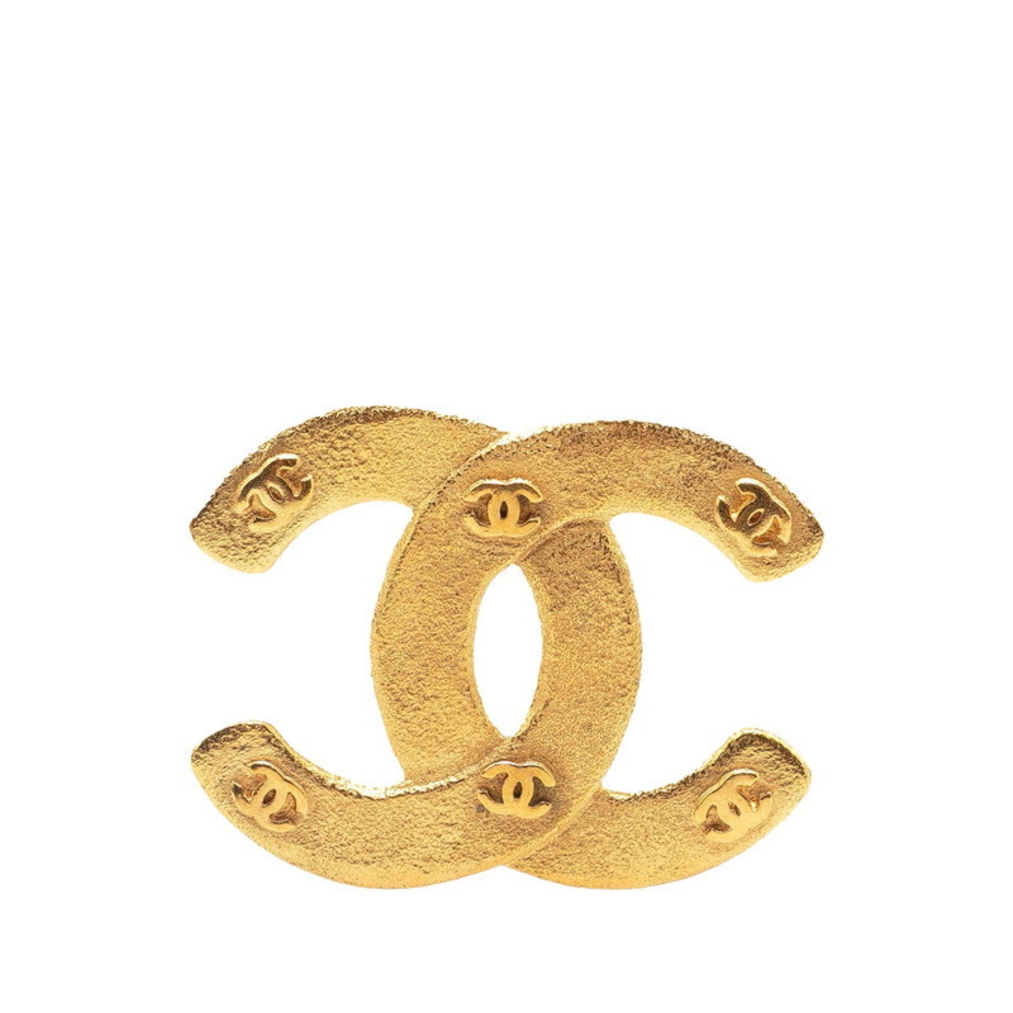 CC Logo Brooch Metal